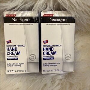 Neutrogena Norwegian Formula Hand Cream Fragrance Free 2oz Set of 2 NEW